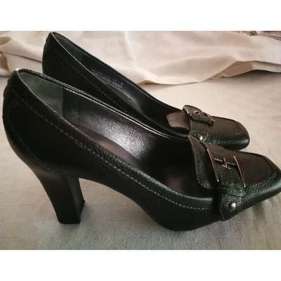 Pre-owned Cole Haan Leather Heels In Black