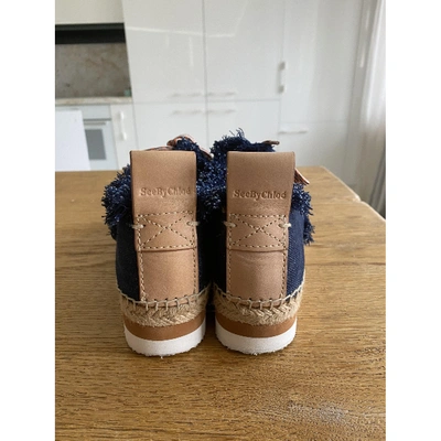 Pre-owned See By Chloé Espadrilles In Blue