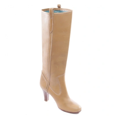 Pre-owned Marc Jacobs Beige Leather Boots