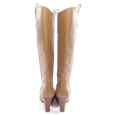 Pre-owned Marc Jacobs Beige Leather Boots