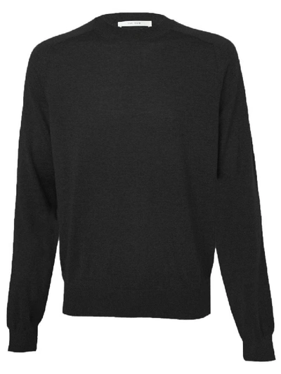 Shop The Row Merino Wool Scott Crewneck Sweater In Black