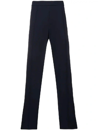 Shop Valentino Straight Fit Trousers In Black