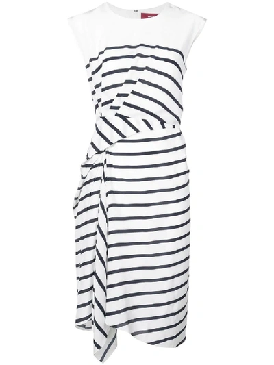 Shop Sies Marjan Striped Midi Dress In White