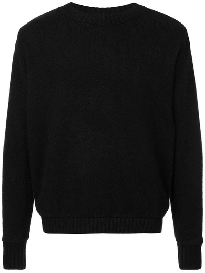 Shop The Elder Statesman Red Pines Cashmere Sweater In Black