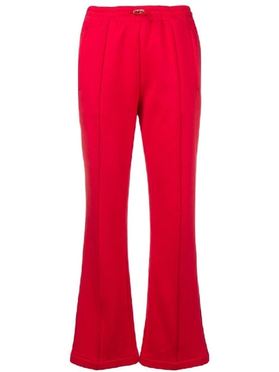 Shop Moncler Red Women's Drawstring Track Trousers