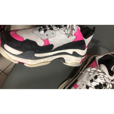 Pre-owned Balenciaga Triple S Cloth Trainers In Other