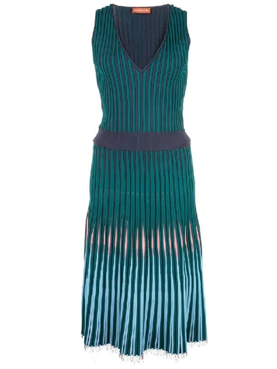 Shop Altuzarra Tunbridge Knit Dress In Blue
