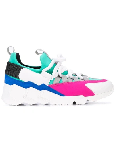 Shop Pierre Hardy Trek Comet Color-block Sneakers In White