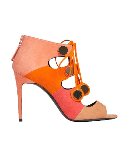 Shop Pierre Hardy Pink Penny 100mm Sandal In Orange