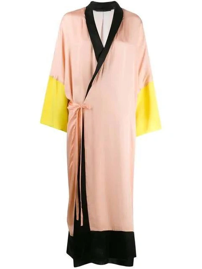 Shop Haider Ackermann Kimono Dress In Neutrals