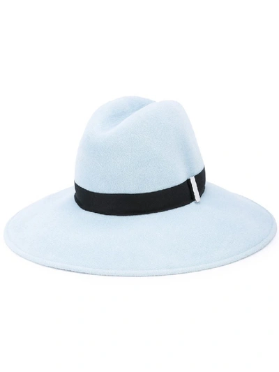 Shop Gigi Burris Millinery Requiem Hat In Blue