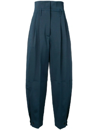 Shop Givenchy High-waisted Ballon Trousers In Black