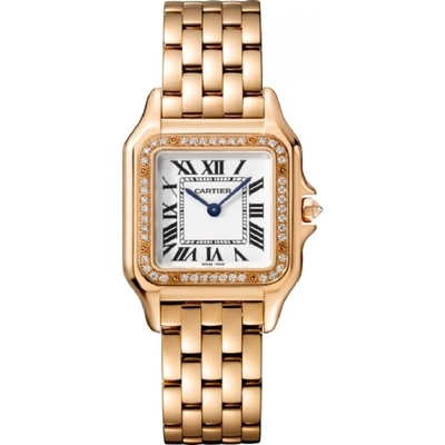 Shop Cartier Panthere Wjpn0009 Midsize Pink Gold Watch Box Papers New In Not Applicable