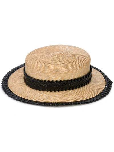 Shop Gigi Burris Millinery Agnes Straw Hat In Neutrals