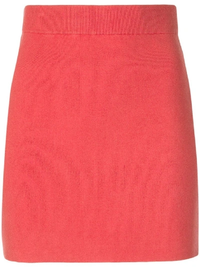 Shop Alexander Wang T Bodycon Pencil Skirt In Burgundy