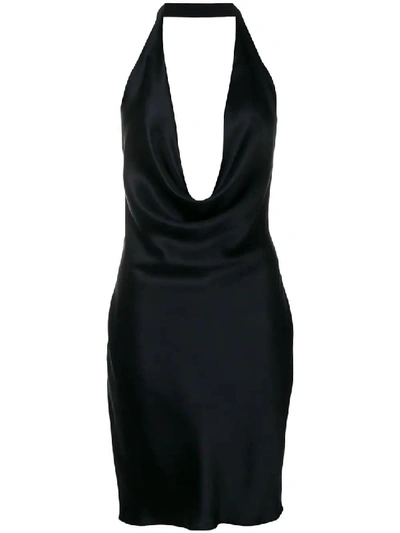 Shop Stella Mccartney Linda Halter Mini Dress In Black