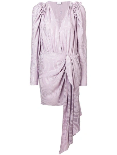 Shop Magda Butrym Lagos Dress In Purple