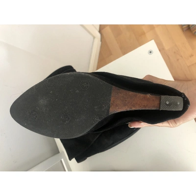 Pre-owned Givenchy Black Suede Ankle Boots