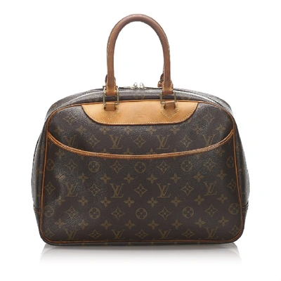 Pre-owned Louis Vuitton Monogram Trouville In Black