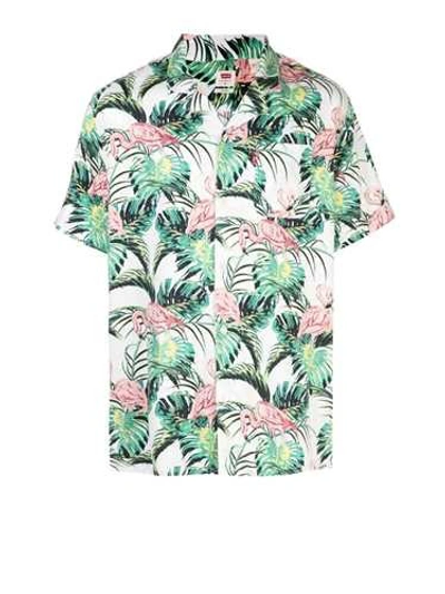 Shop Levi's Flamingo Fancy Shirt In White