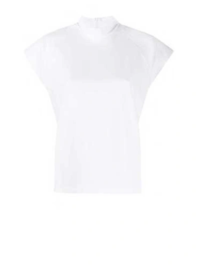 Shop Remain T-shirt With Rigid Collar In White
