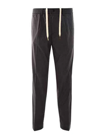 Shop White Sand Chino Grey Stretch Trousers In Black