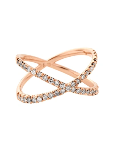 Shop Eva Fehren 18kt Rose Gold Shorty Ring In Not Applicable