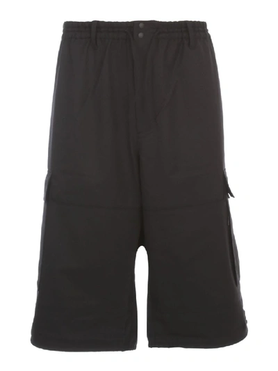Shop Y-3 M Cl Ref Wool Str Cargo Pants In Black