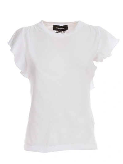 Shop Dsquared2 Tshirt Rouches In White