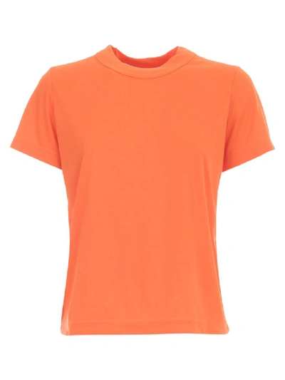 Shop Junya Watanabe S/l Round Neck Tshirt In Orange