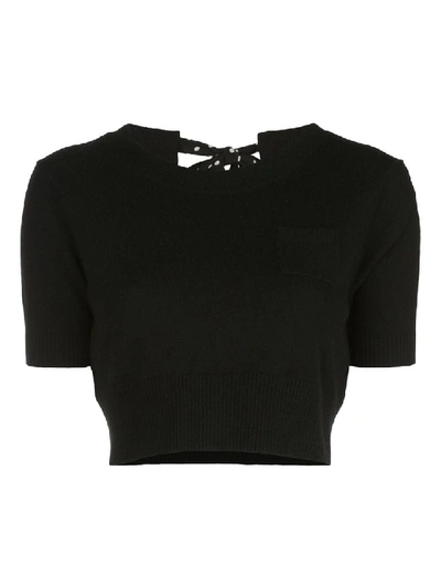 Shop Altuzarra Tuileries Knit Top Black