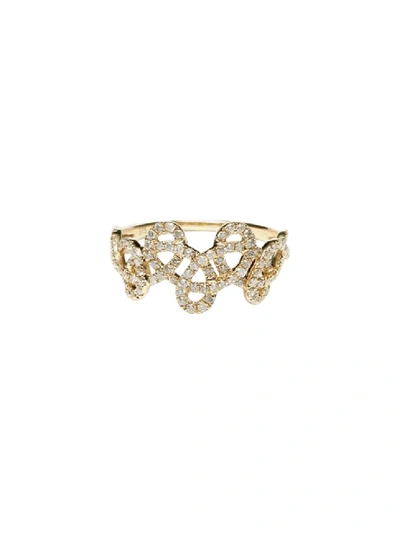 Shop Anissa Kermiche 9k Yellow Gold Tatouage Ring In Not Applicable