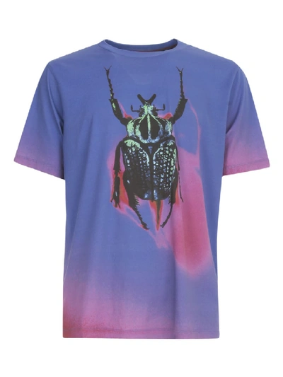 Shop Paul Smith Gents Tshirt Beetle Print In Blue