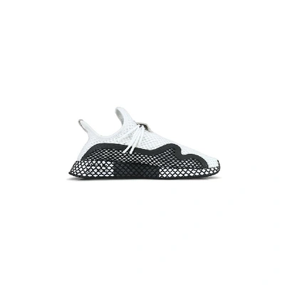 Shop Adidas Originals Deerupt Runner Shoes In White