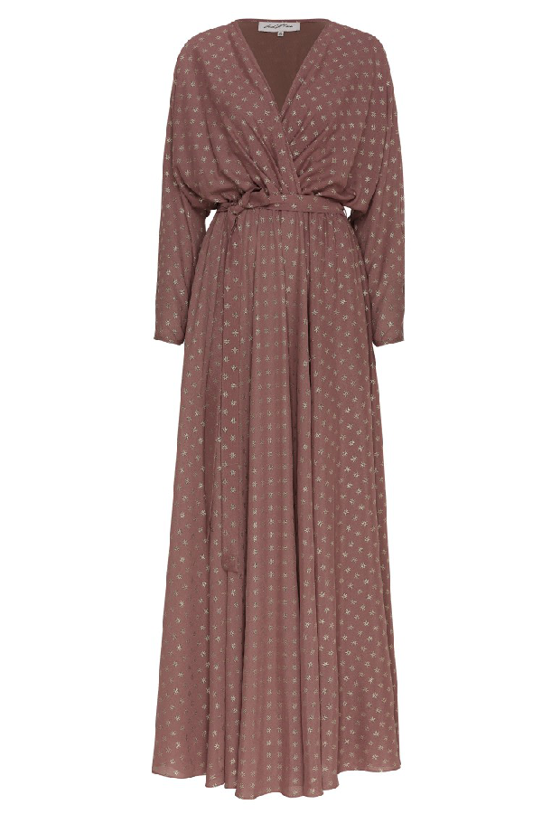 v neck kaftan dress