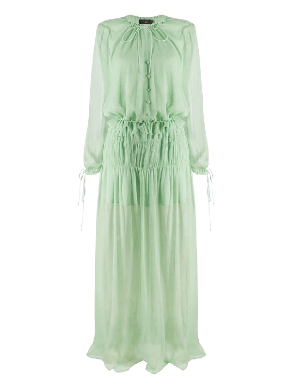 pale green chiffon dress
