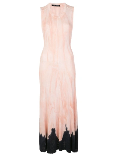 Shop Proenza Schouler Pink And Black Tie-dye Dress