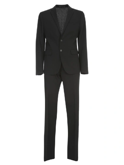 Shop Dsquared2 Suit Wool Stretchn Paris Fit In Black