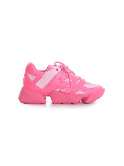 Shop Junya Watanabe Baffalo Leather Sneakers In Pink