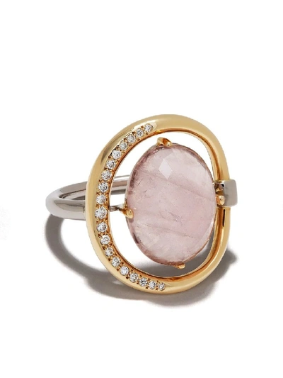 Shop Charlotte Chesnais 18kt Gold Pink Gemstone Ring In Not Applicable