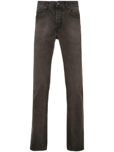 Shop Yeezy Five-pocket Denim Jeans In Black