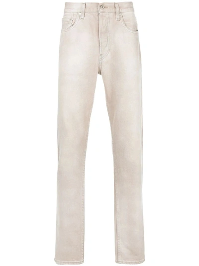Shop Yeezy Five-pocket Denim Jeans In Neutrals