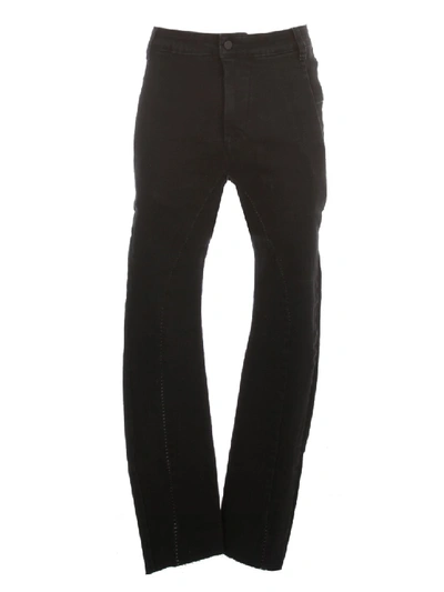 Shop Thom Krom Woven Straight Pants In Black