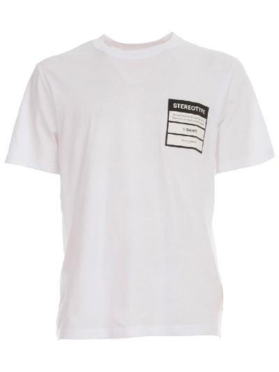 Shop Maison Margiela Fit Tshirt Stereotype In White