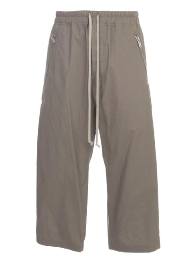 Shop Rick Owens Pants Popeline Cotton In Grey