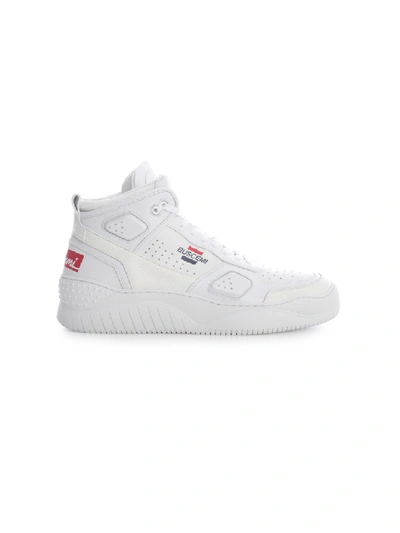 Shop Buscemi Basket High Sneakers In White