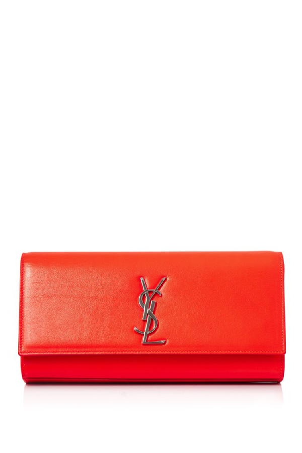 ysl red clutch
