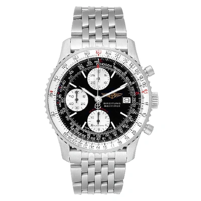 Shop Breitling Navitimer Fighter Chronograph Steel Watch A13330 Box Papers In Not Applicable