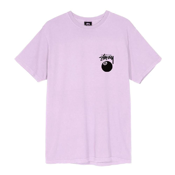 Stussy 8 Ball Crew Neck T Shirt In Purple Modesens