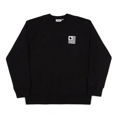 Shop Carhartt State Chromo Sweatshirt In Black